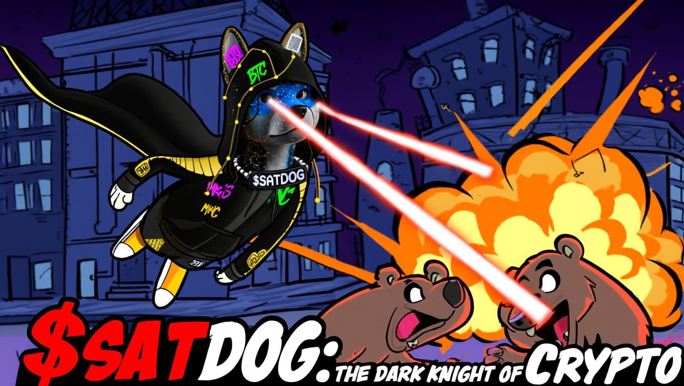 SATDOG · The Dark Knight of Crypto